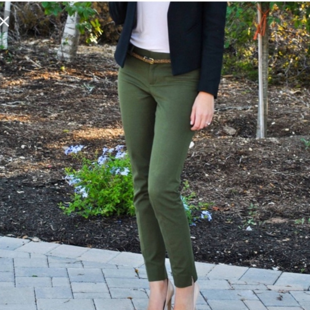 Banana Republic Olive Green Sloan Pants